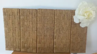 Cabecero ratán diseño único cama matrimonio