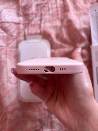 Cover iPhone 13 Silicone Rosa MagSafe