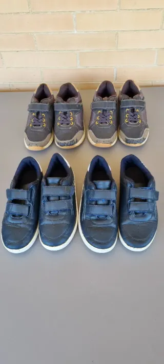 Lote 4 pares zapatos niño Talla 33