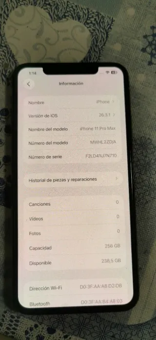 iPhone 11 Pro Max 256GB Dorado
