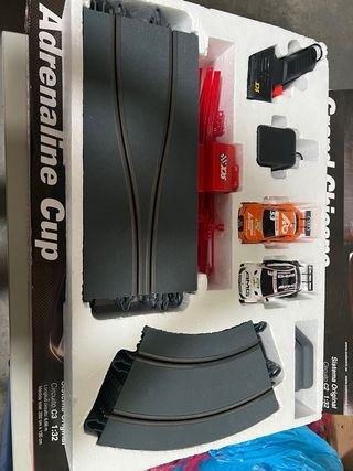 Lote tres circuitos scalextric y accesorios