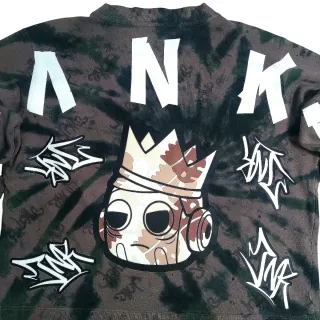 Sudadera Jnk Camo size L hoodie distressed