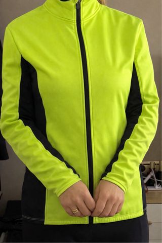 Maillot Ciclismo Amarillo Neón y Negro