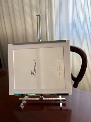 Marco de fotos moderno plateado