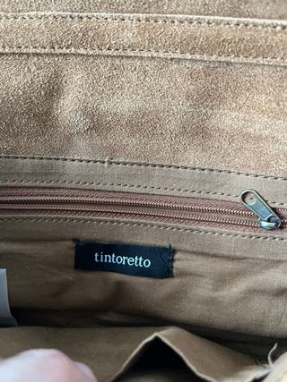 Bolso boho piel marrón