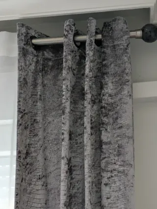 Kit completo de cortinas de terciopelo