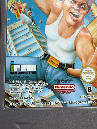 Hammerin' Harry NES Cartucho