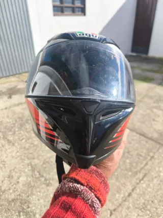 Casco Moto AGV K5 s Negro Rojo