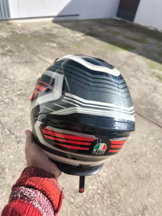 Casco Moto AGV K5 s Negro Rojo