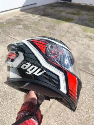 Casco Moto AGV K5 s Negro Rojo
