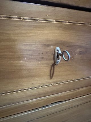 Comò vintage legno e piano marmo