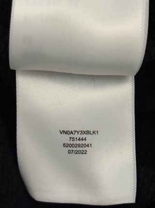 Sudadera Vans Negra Logo Grande Talla L