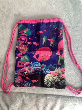 Mochila de cuerdas reversible