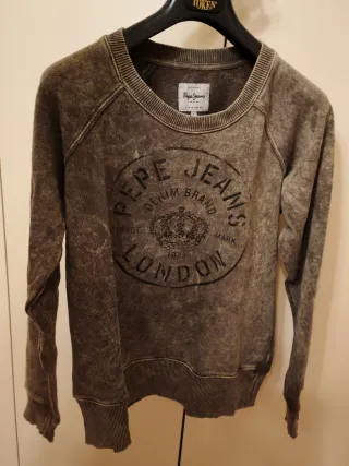 Felpa Pepe Jeans Donna Marrone Taglia L