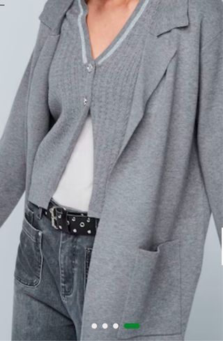 Abrigo punto gris Dolores Promesas XL