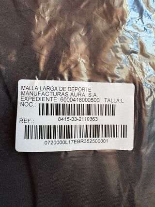 Mallas largas Talla L Ejercito de Tierra