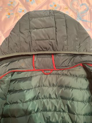 Piumino uomo verde con cappuccio