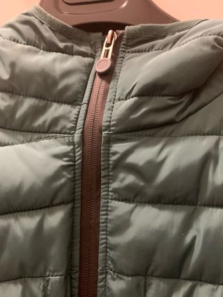 Piumino uomo verde con cappuccio