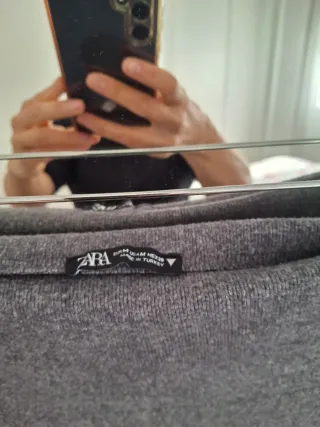 Conjunto punto Zara gris