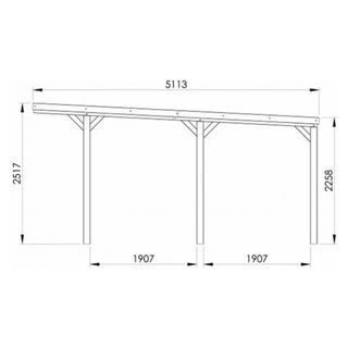 Cochera de madera NUEVA