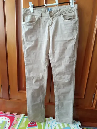 Pantalón Adolfo Domínguez Beige Mujer