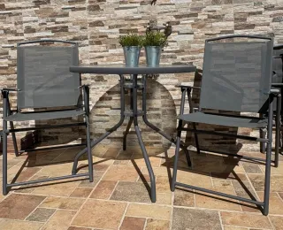 Mesa y 2 Sillas Jardín