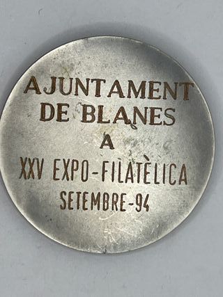 LOTE 3 MEDALLAS EXPOSICION BLANES 1986-94 PUJOL