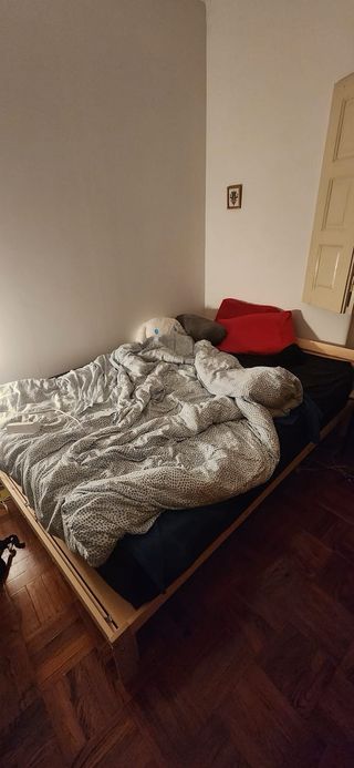 Cama Doble Madera 140x200cm (Ikea Neiden + Luröy)