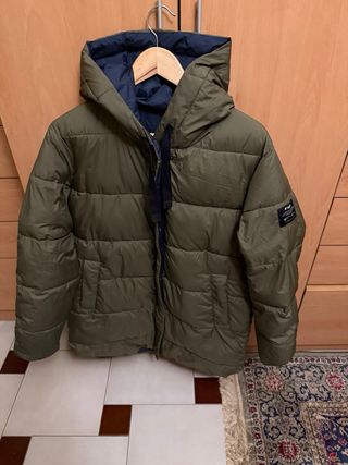 Plumas Ecoalf Reversible Mujer Azul/Verde