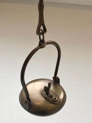 Lámpara minero colgante latón francesa