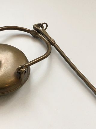 Lámpara minero colgante latón francesa