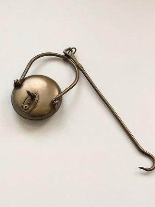 Lámpara minero colgante latón francesa