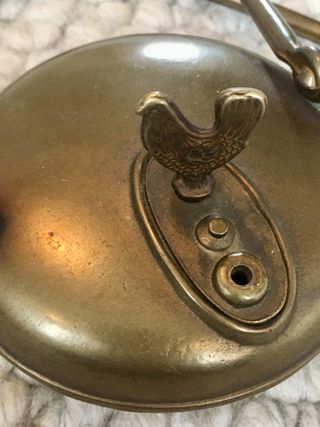 Lámpara minero colgante latón francesa