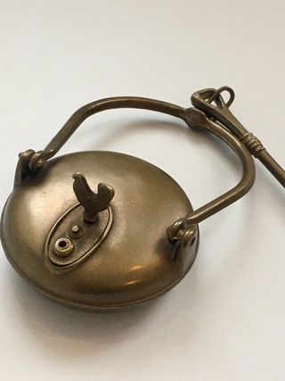 Lámpara minero colgante latón francesa