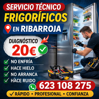 Reparación frigoríficos Ribarroja diagnóstico 20€