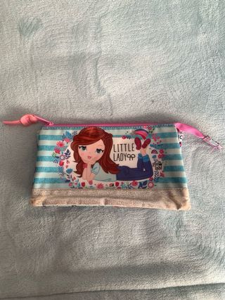Estuche triple cremallera infantil