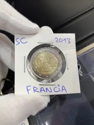 Moneda de 2 € Francia 2013 "Tratado de Eliseo"
