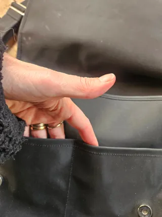 Borsa cartella MANNINI nera 35x35 cm