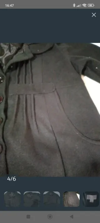 Abrigo negro talla 46/48