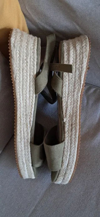 Sandalias cuña esparto Sfera talla 37