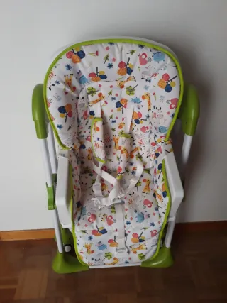 Trona bebé plegable con funda