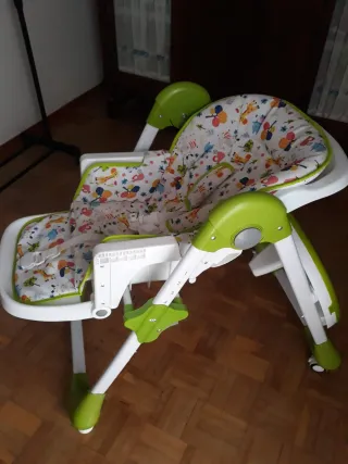 Trona bebé plegable con funda