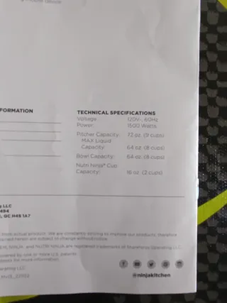 Batidora Ninja Profesional 1500W