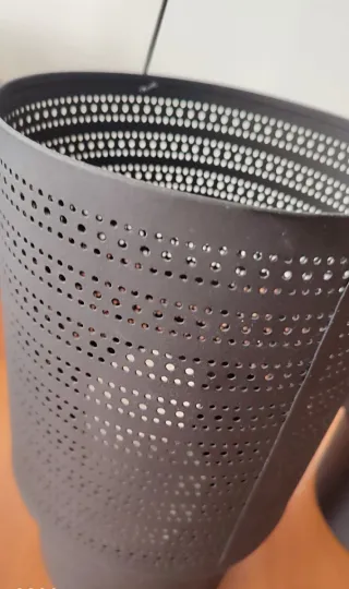 2 faroles metálicos negro mate