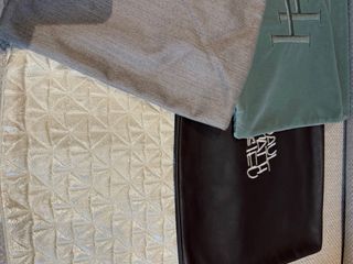 Lotto  4 Cuscini 30x40 pelle velluto seta e lana