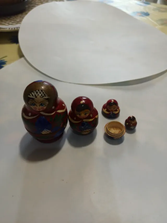Matrioska Rusa Madera 5 Piezas