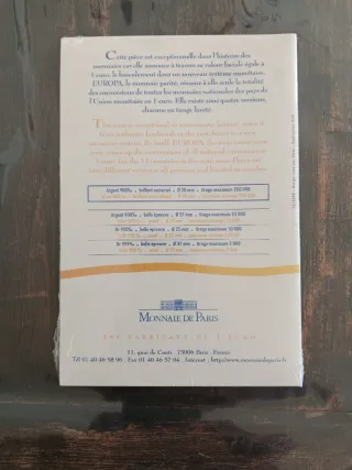 Moneda EUROPA 1999 1 Euro = 6,55957 Francs