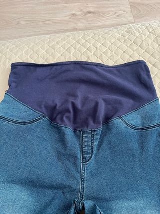 Pantalón vaquero maternidad azul