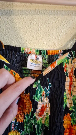 Vestido tropical flores