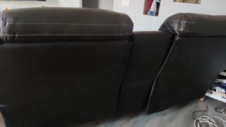 Sofá reclinable de piel marrón Sofá marrón piel ,